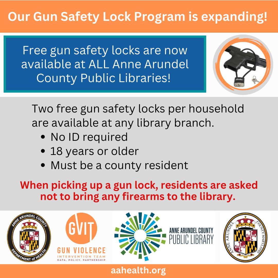 Free Gun Locks Anne Arundel County Health Department